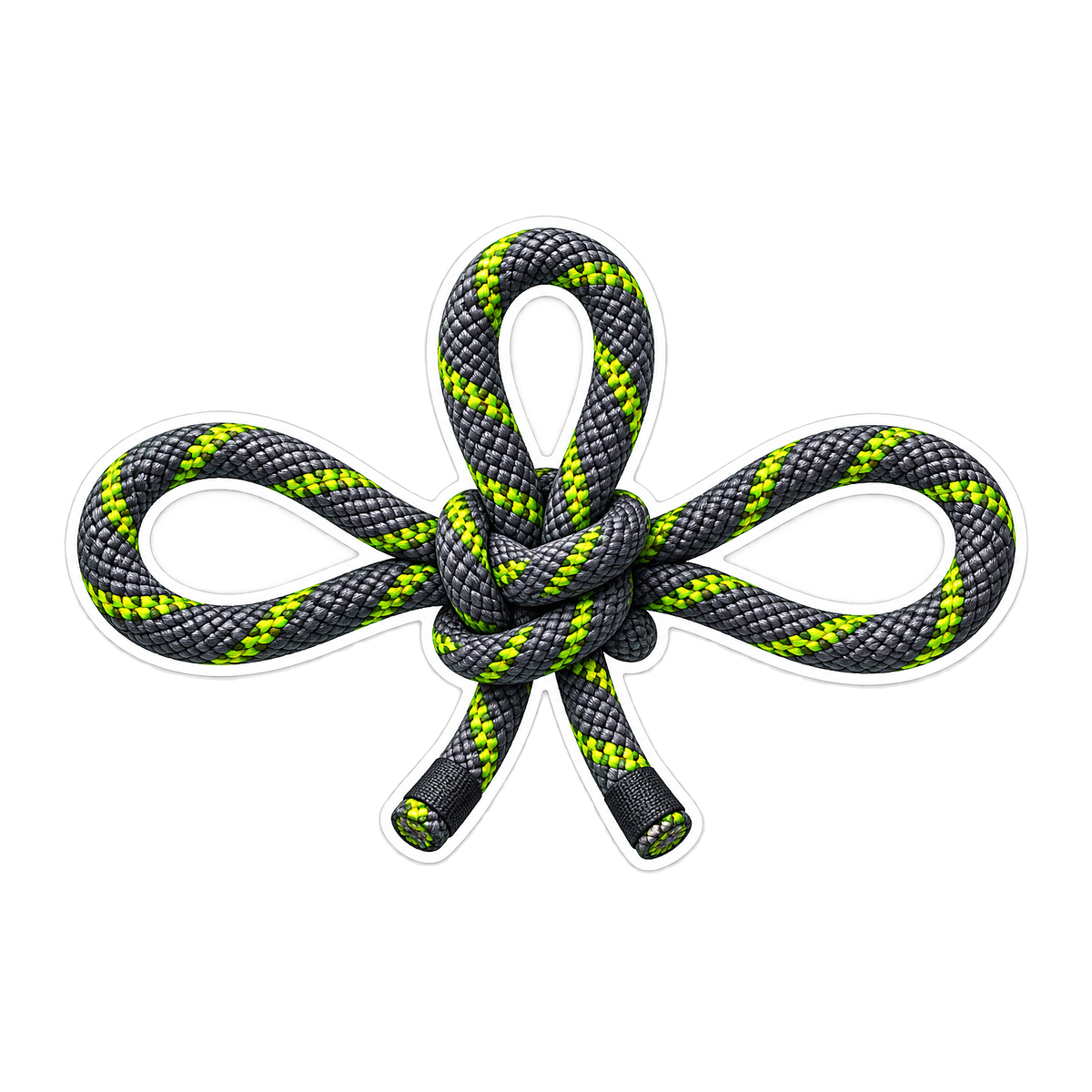 Nautical Knots Alpine Butterfly Vinyl Sticker Decal