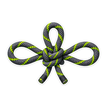 Nautical Knots Alpine Butterfly Vinyl Sticker Decal