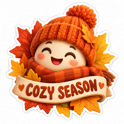 Cozy Season Vinyl Sticker Decal