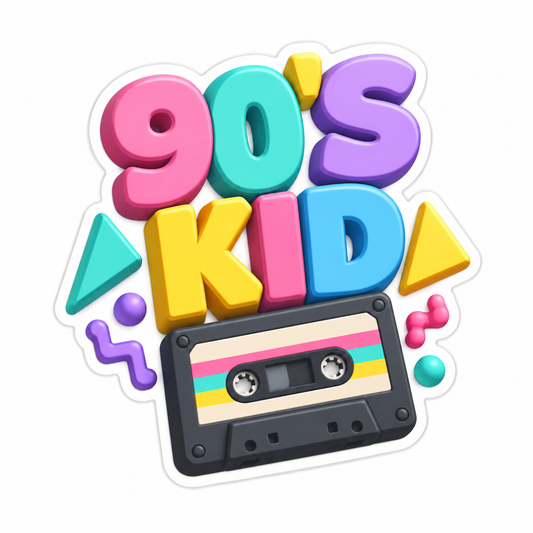 90'S Kid Vinyl Sticker Decal