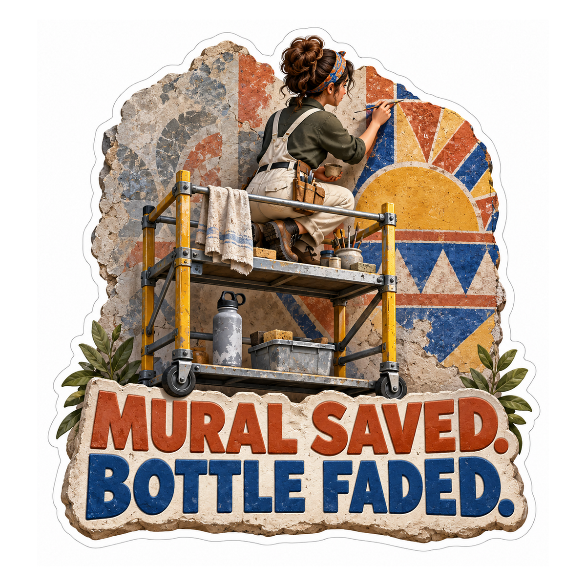 Mural Saved Vinyl Sticker Decal