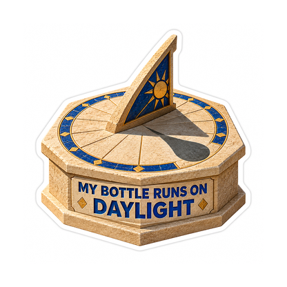 Bottle Runs Daylight Vinyl Sticker Decal