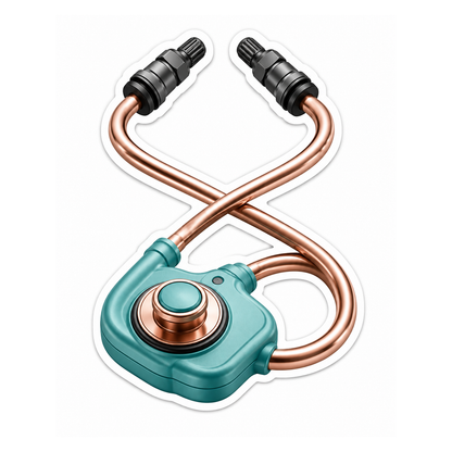 Tire Pressure Sensor Stethoscope Vinyl Sticker Decal