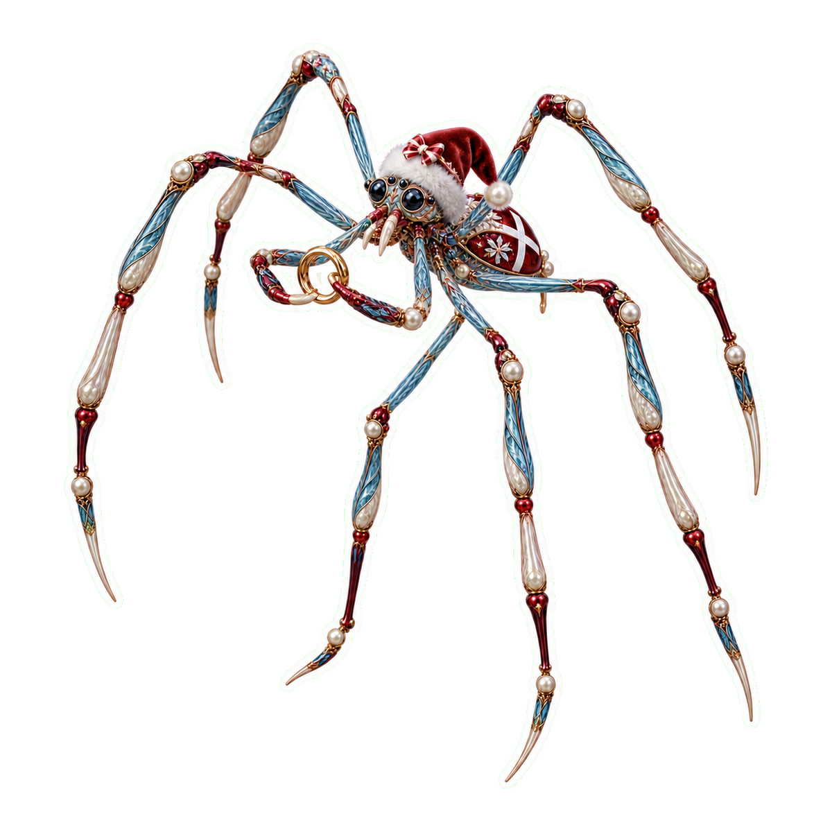 Enamel Wire Sea Spider Risalamande Ring Gauge Vinyl Sticker Decal