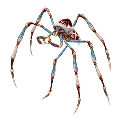 Enamel Wire Sea Spider Risalamande Ring Gauge Vinyl Sticker Decal