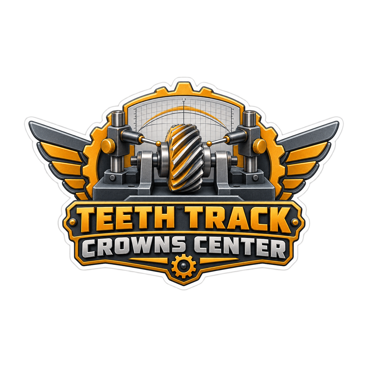 Gear Tooth Lead Crown Tester Vinyl Sticker Decal