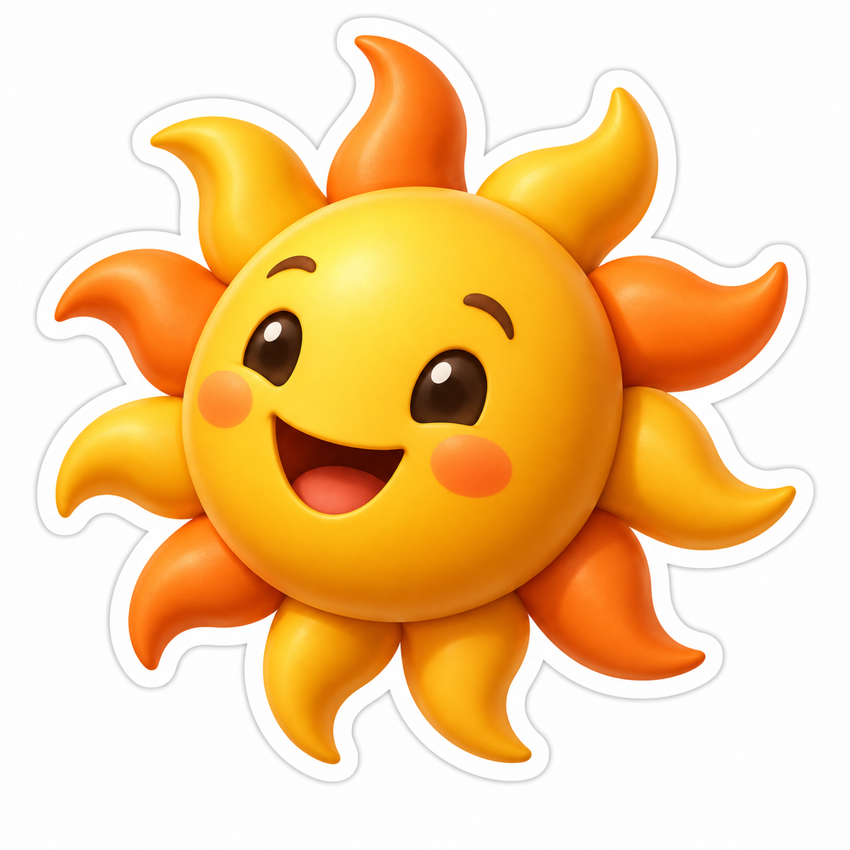 Golden Sun Disk Gold Orange Vinyl Sticker Decal