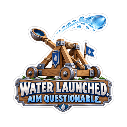 Water Launched Vinyl Sticker Decal