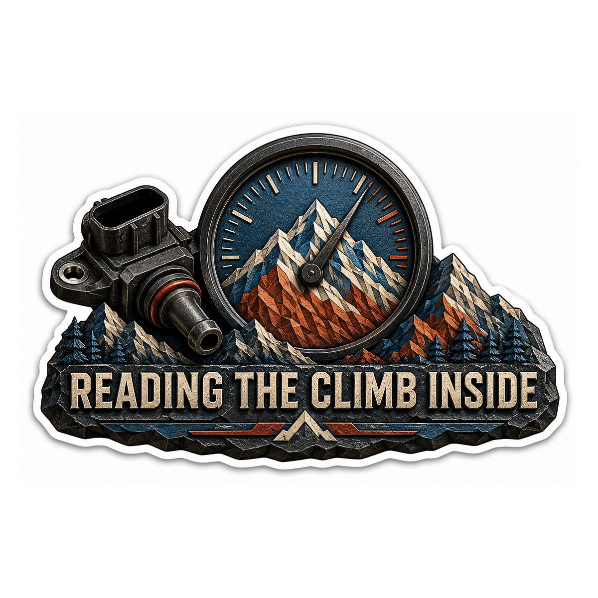 Map Sensor Altimeter Vinyl Sticker Decal