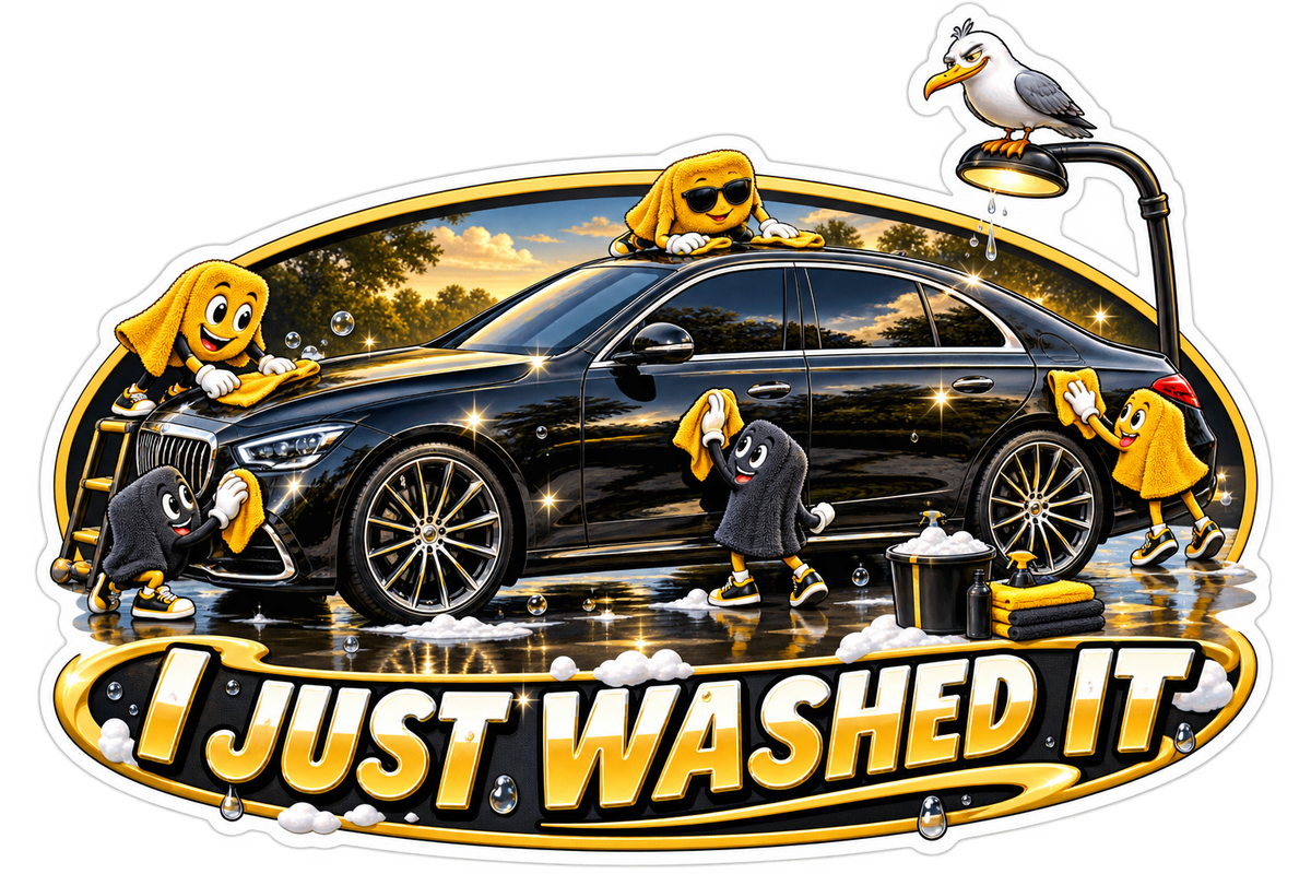 I Just Washed It Vinyl Sticker Decal