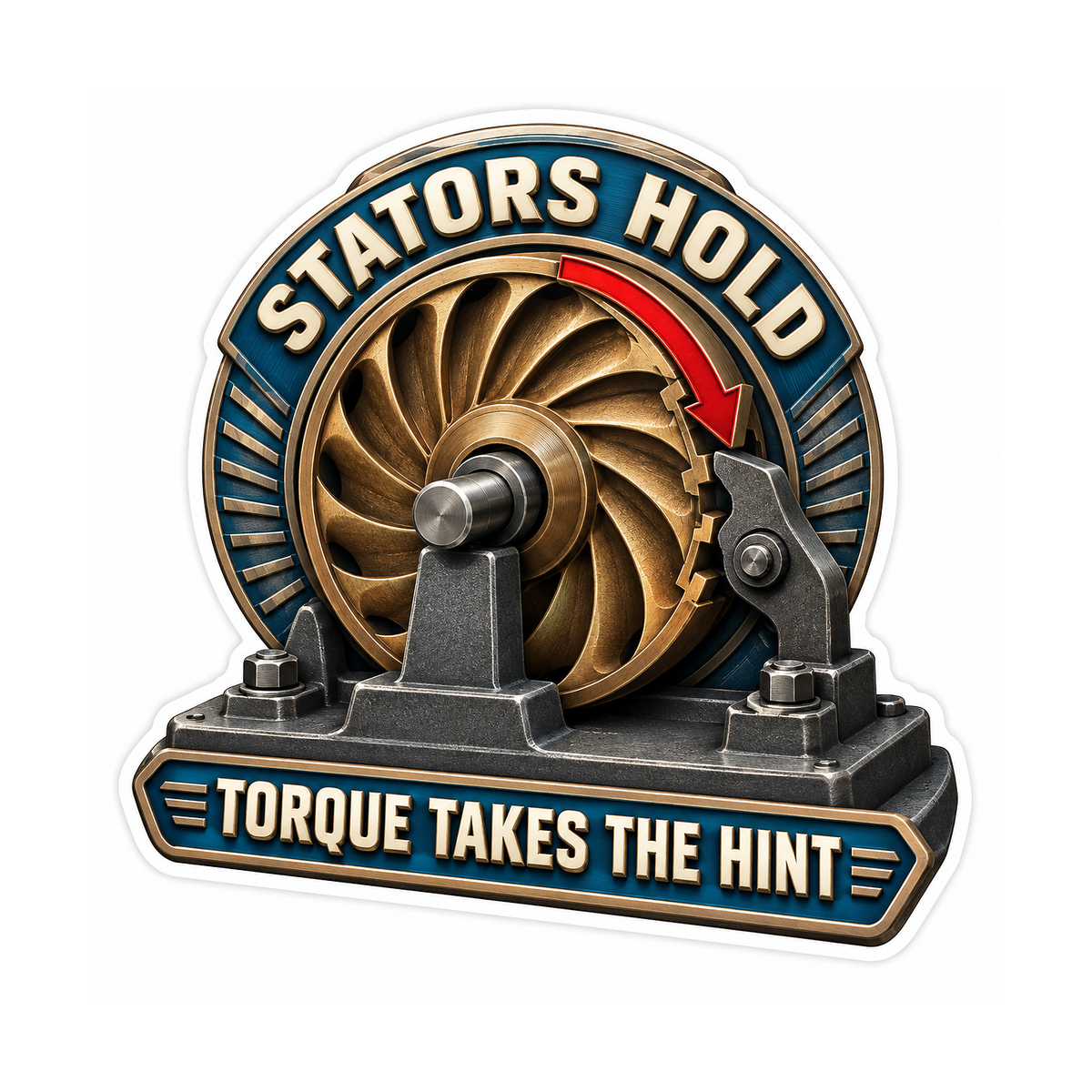 Torque Converter Stator Clutch Vinyl Sticker Decal