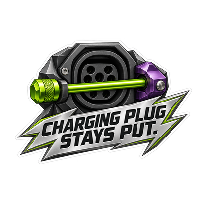 Ev Charge Port Lock Plug Stays Vinyl Sticker Decal