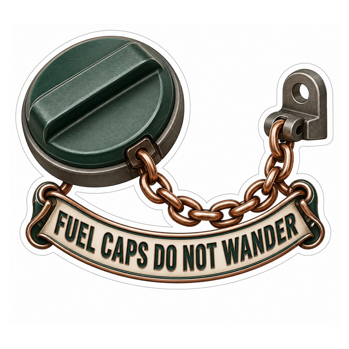 Fuel Cap Tether Replacement Clip Vinyl Sticker Decal
