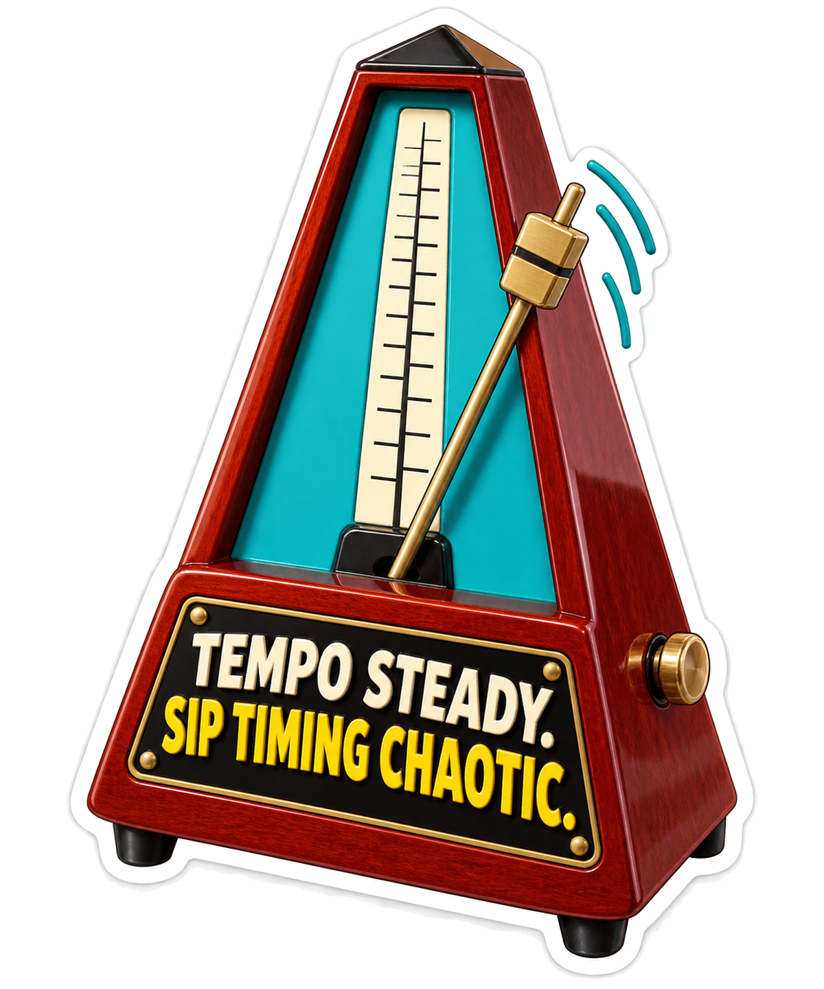 Tempo Steady Vinyl Sticker Decal