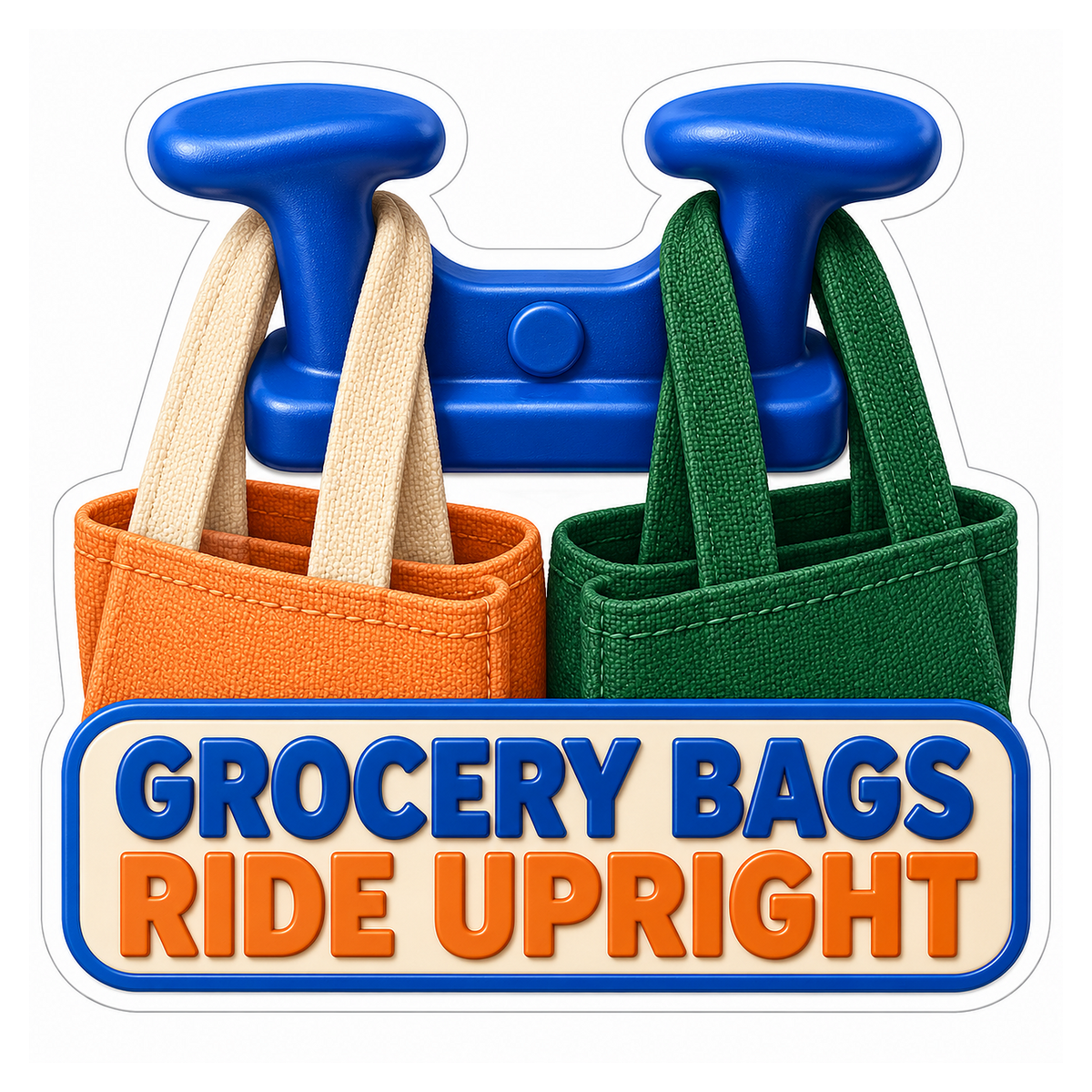 Trunk Grocery Bag Retainer Hook Vinyl Sticker Decal