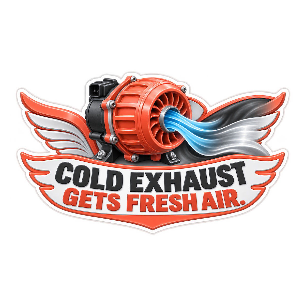 Secondary Air Pump Fresh Air Vinyl Sticker Decal