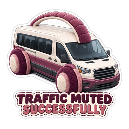 Traffic Muted Successfully Vinyl Sticker Decal