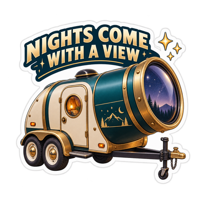 Nights Come With A View Vinyl Sticker Decal