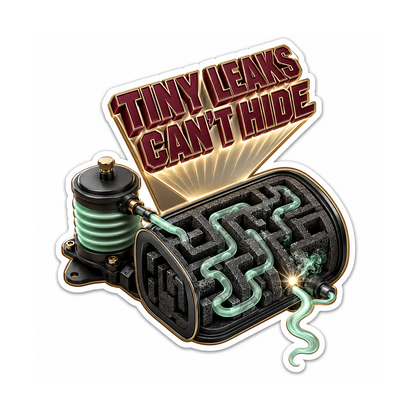 Evap Leak Pump Tiny Leaks Vinyl Sticker Decal