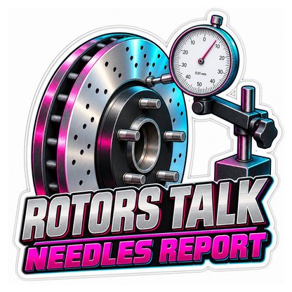 Brake Rotor Runout Dial Indicator Vinyl Sticker Decal