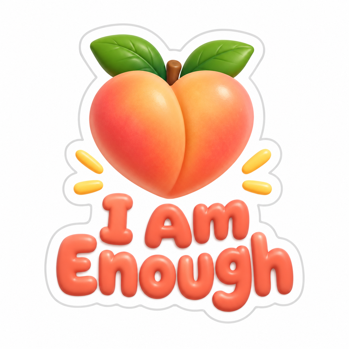 I Am Enough Vinyl Sticker Decal