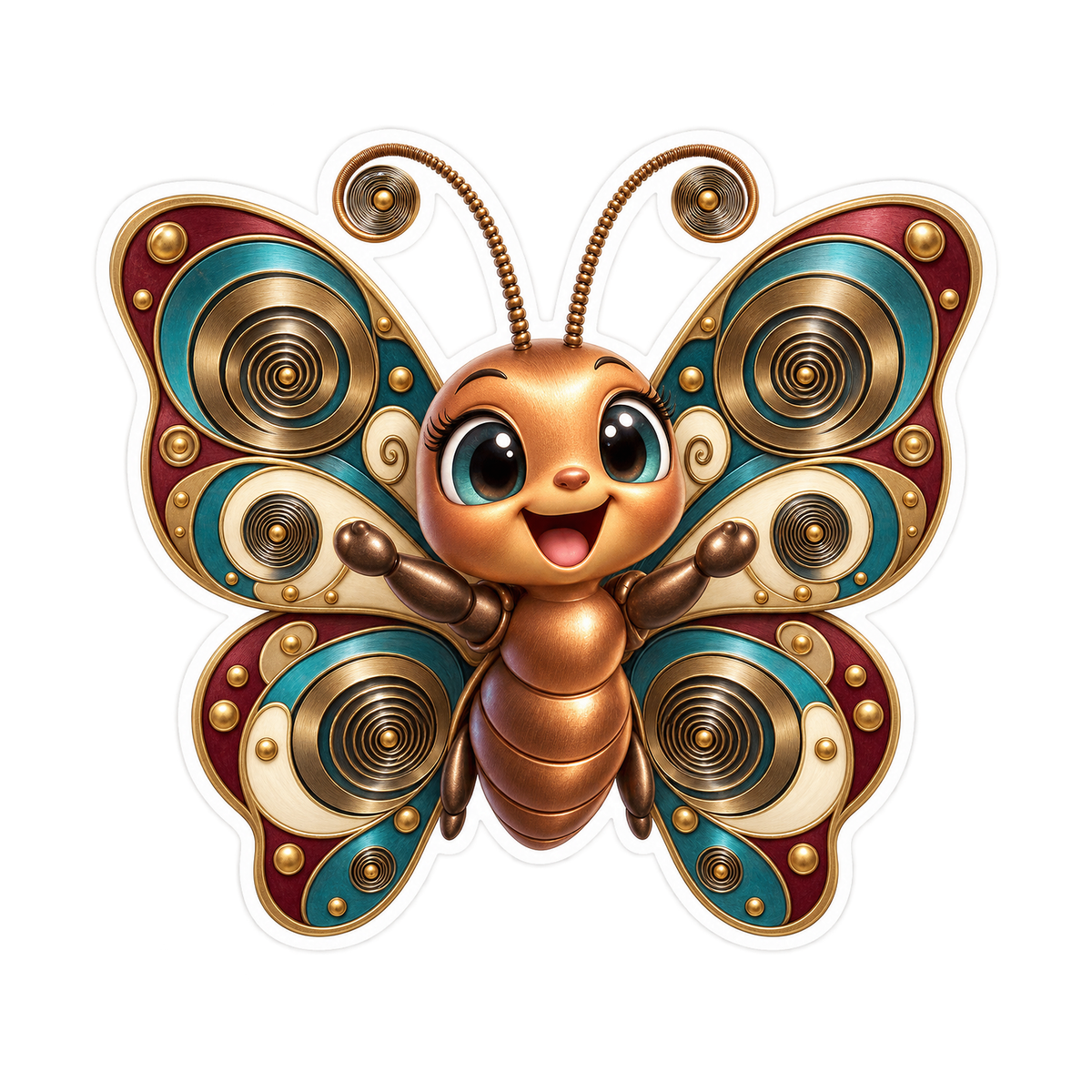 Horology Mainspring Spiral Cheer Vinyl Sticker Decal