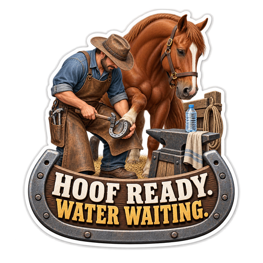 Hoof Ready Vinyl Sticker Decal