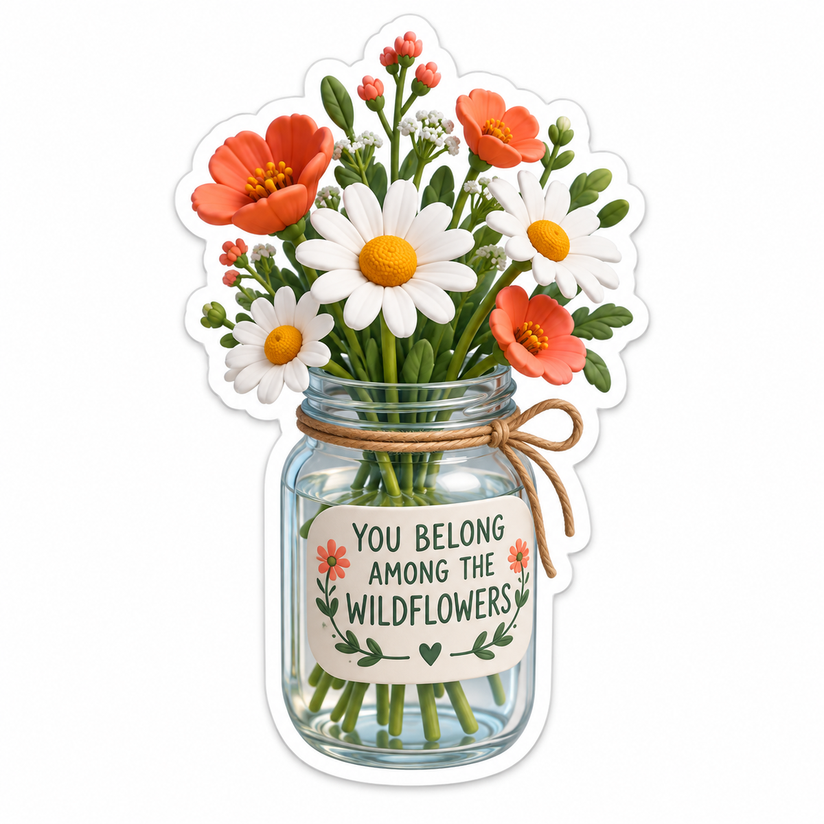 You Belong Among The Wildflowers Vinyl Sticker Decal