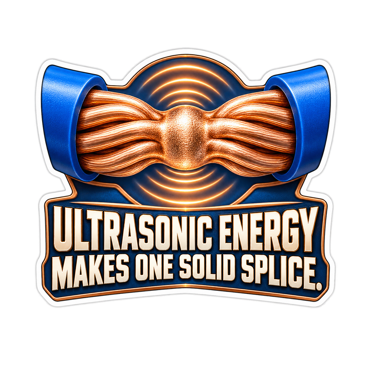 Wiring Splice Ultrasonic Weld Nugget Vinyl Sticker Decal