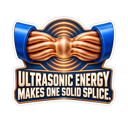 Wiring Splice Ultrasonic Weld Nugget Vinyl Sticker Decal