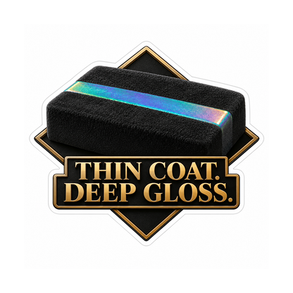 Ceramic Coating Suede Block Vinyl Sticker Decal