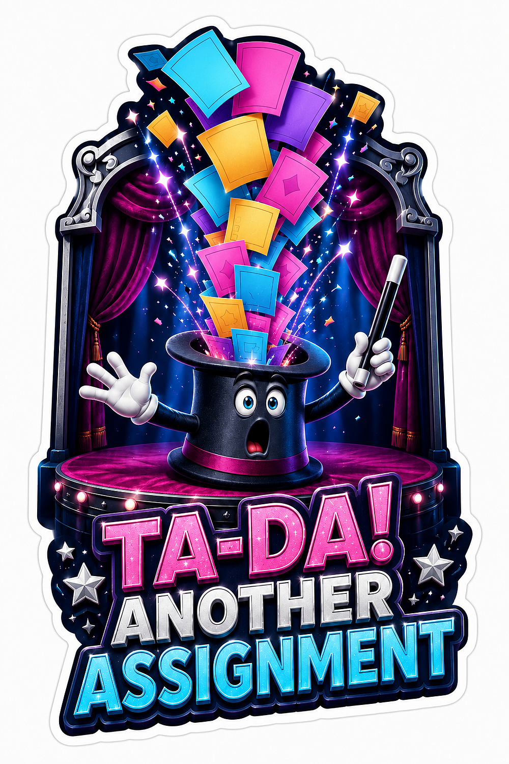 Another Assignment Hat Vinyl Sticker Decal