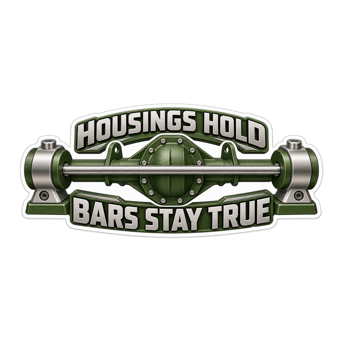 Axle Housing Alignment Bar Vinyl Sticker Decal