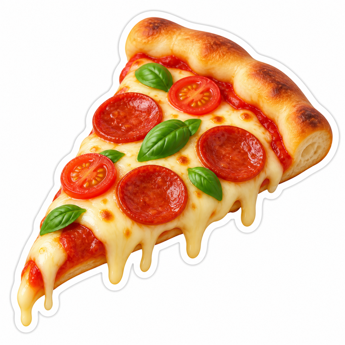 Pepperoni Pizza Slice Vinyl Sticker Decal