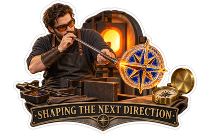 Shaping the Next Direction Man Metalwork Vinyl Sticker Decal