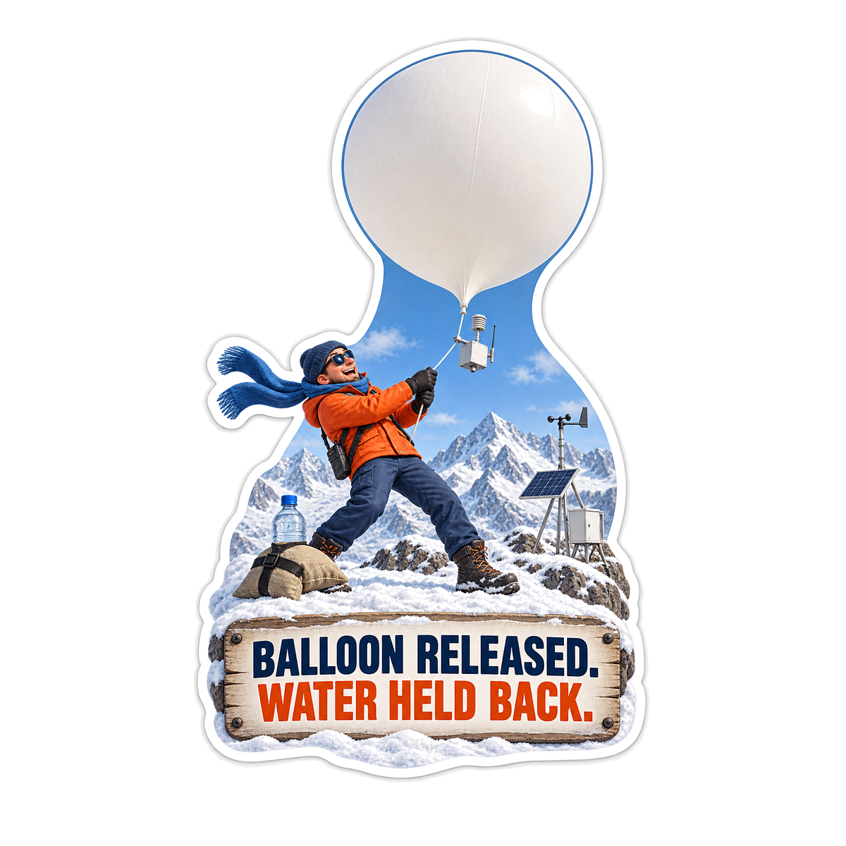 Balloon Released Vinyl Sticker Decal