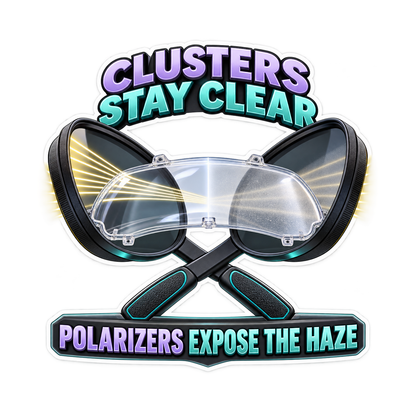 Cluster Lens Anti Glare Haze Comparator Vinyl Sticker Decal