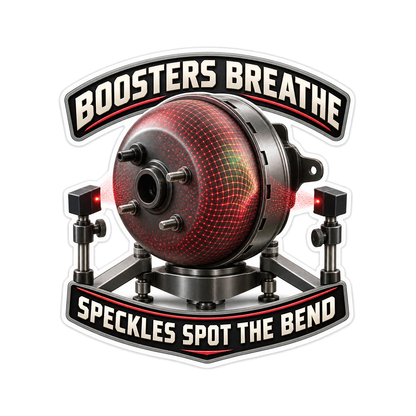 Brake Booster Shell Flex Speckle Vinyl Sticker Decal