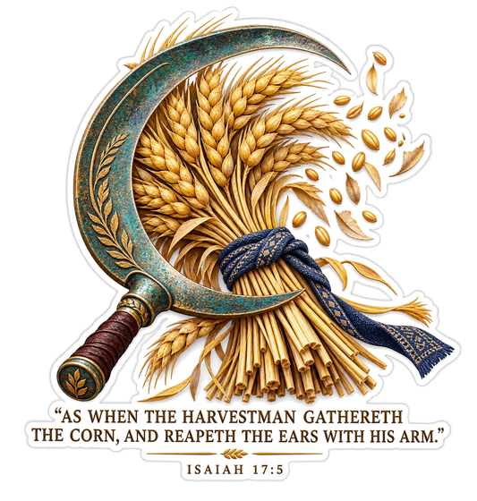 Bible Harvestman Corn Isaiah 17 5 Vinyl Sticker Decal