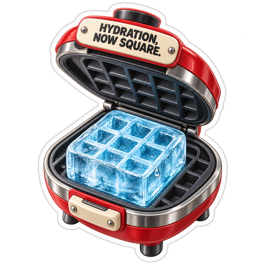 Hydration Now Square Vinyl Sticker Decal