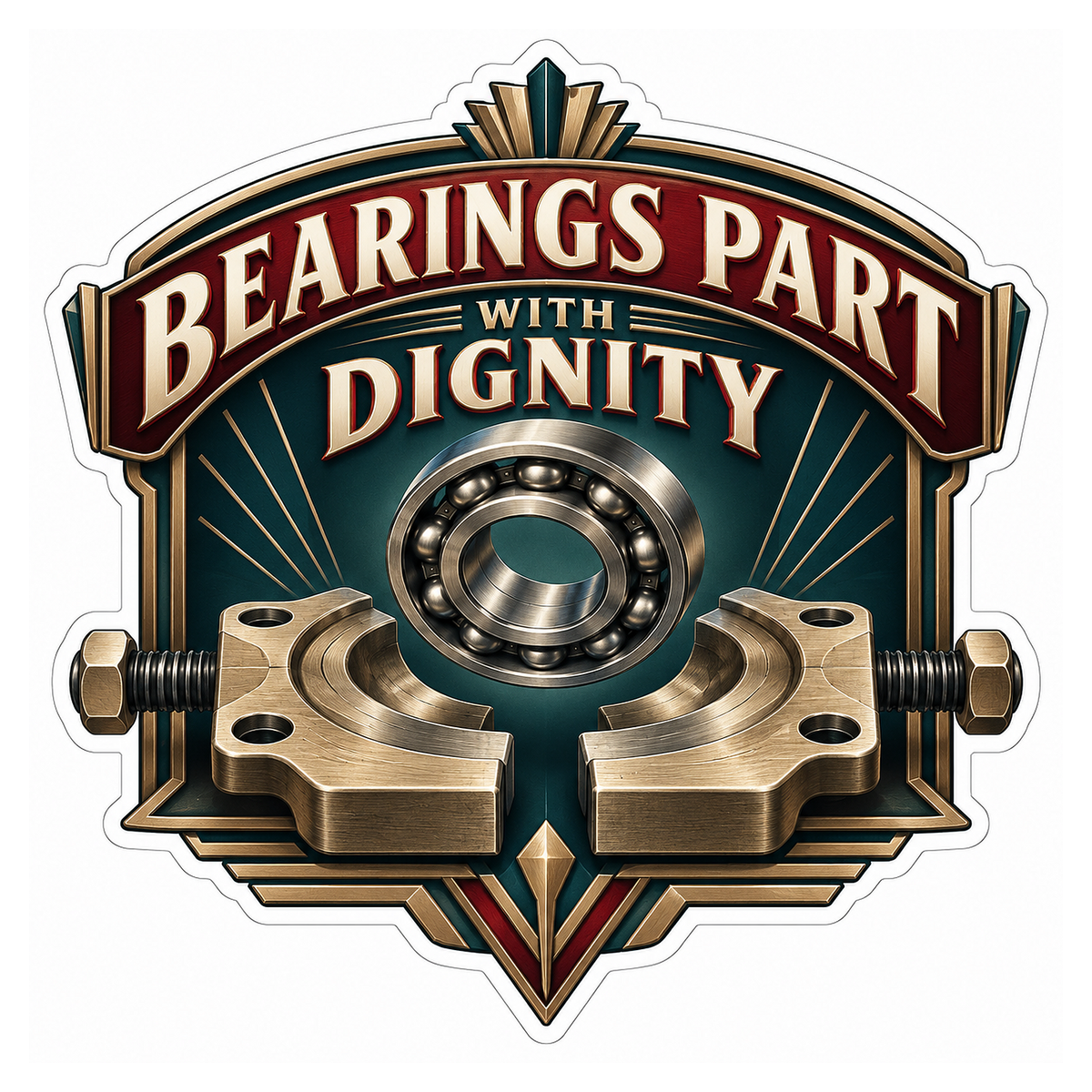 Bearing Separator Plate Vinyl Sticker Decal