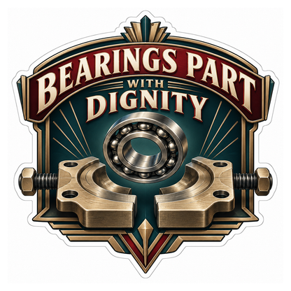 Bearing Separator Plate Vinyl Sticker Decal