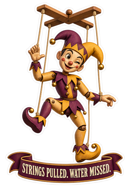 Strings Pulled Vinyl Sticker Decal