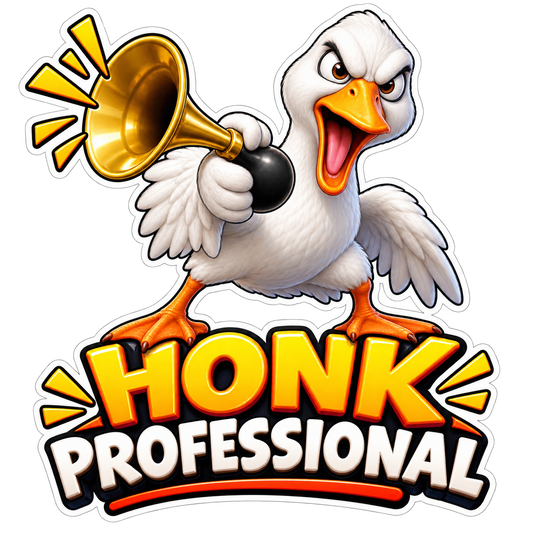 Honk Professional Goose Horn Vinyl Sticker Decal