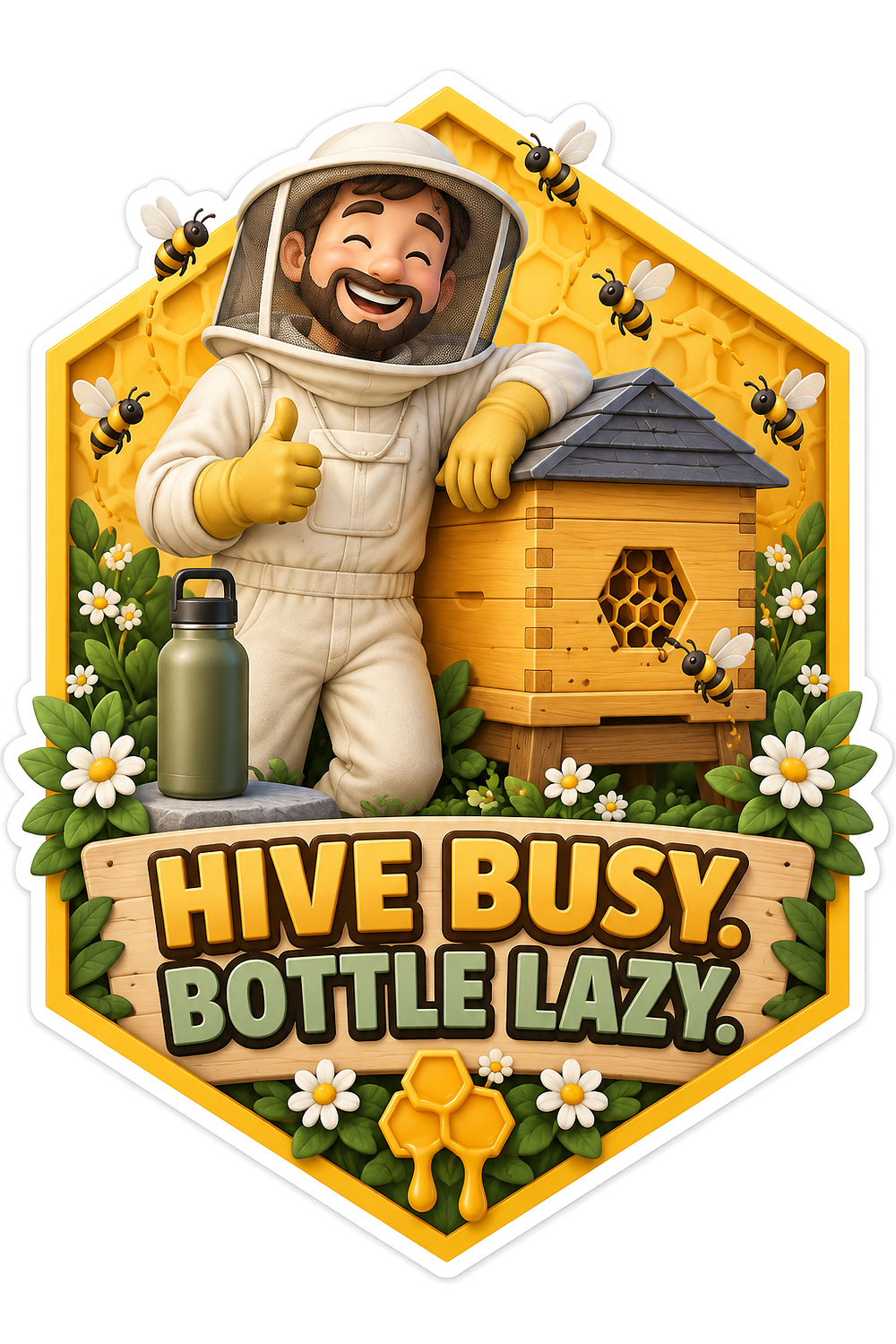 Hive Busy Vinyl Sticker Decal