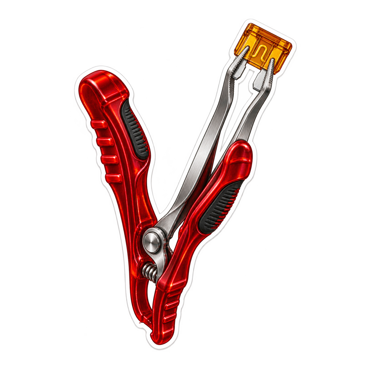 Fuse Puller Tweezers Vinyl Sticker Decal