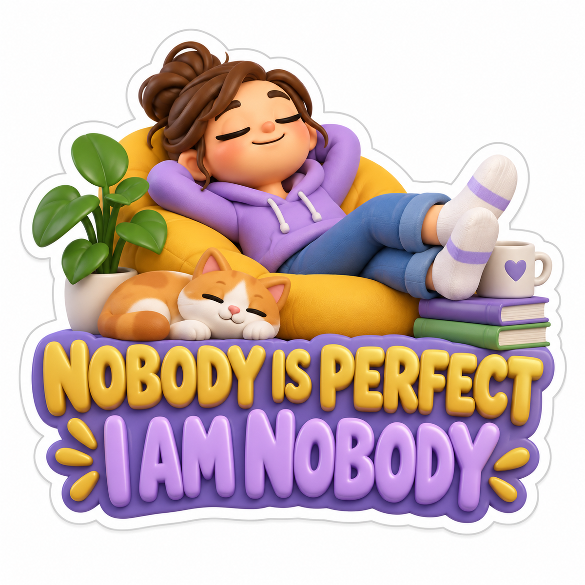 Nobody Is Perfect I Am Nobody Vinyl Sticker Decal