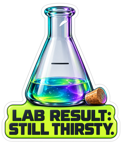 Lab Result Vinyl Sticker Decal
