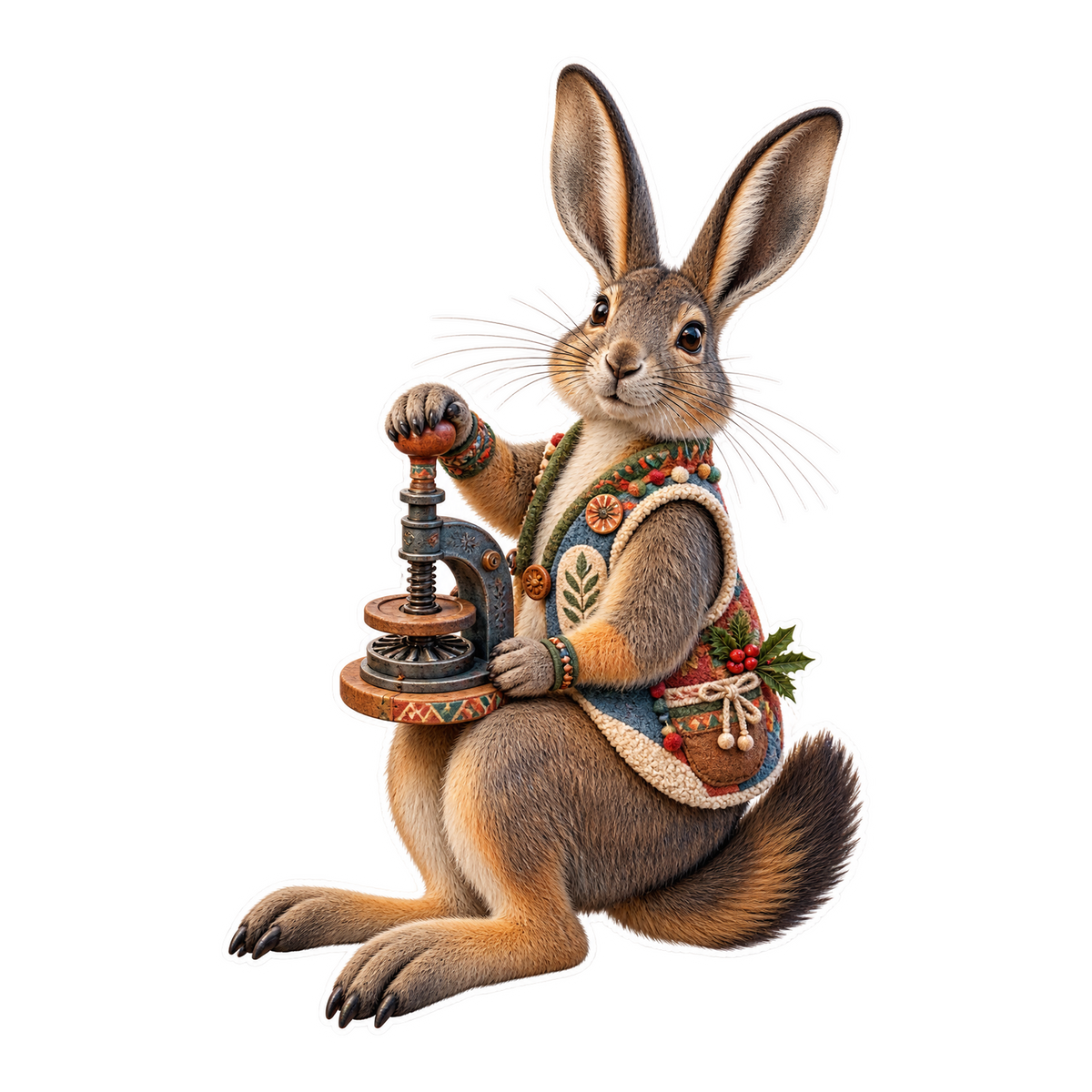 Pumice Boucle Viscacha Mbatata Tine Press Vinyl Sticker Decal