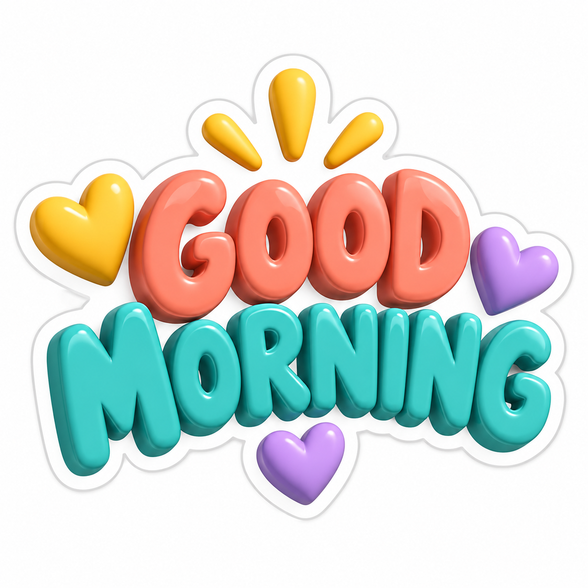 Good Morning Vinyl Sticker Decal